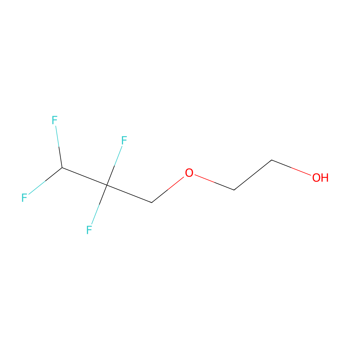 2-(2,2,3,3-Tetrafluoropropoxy)ethanol molecular structure, CAS 50997-68-7