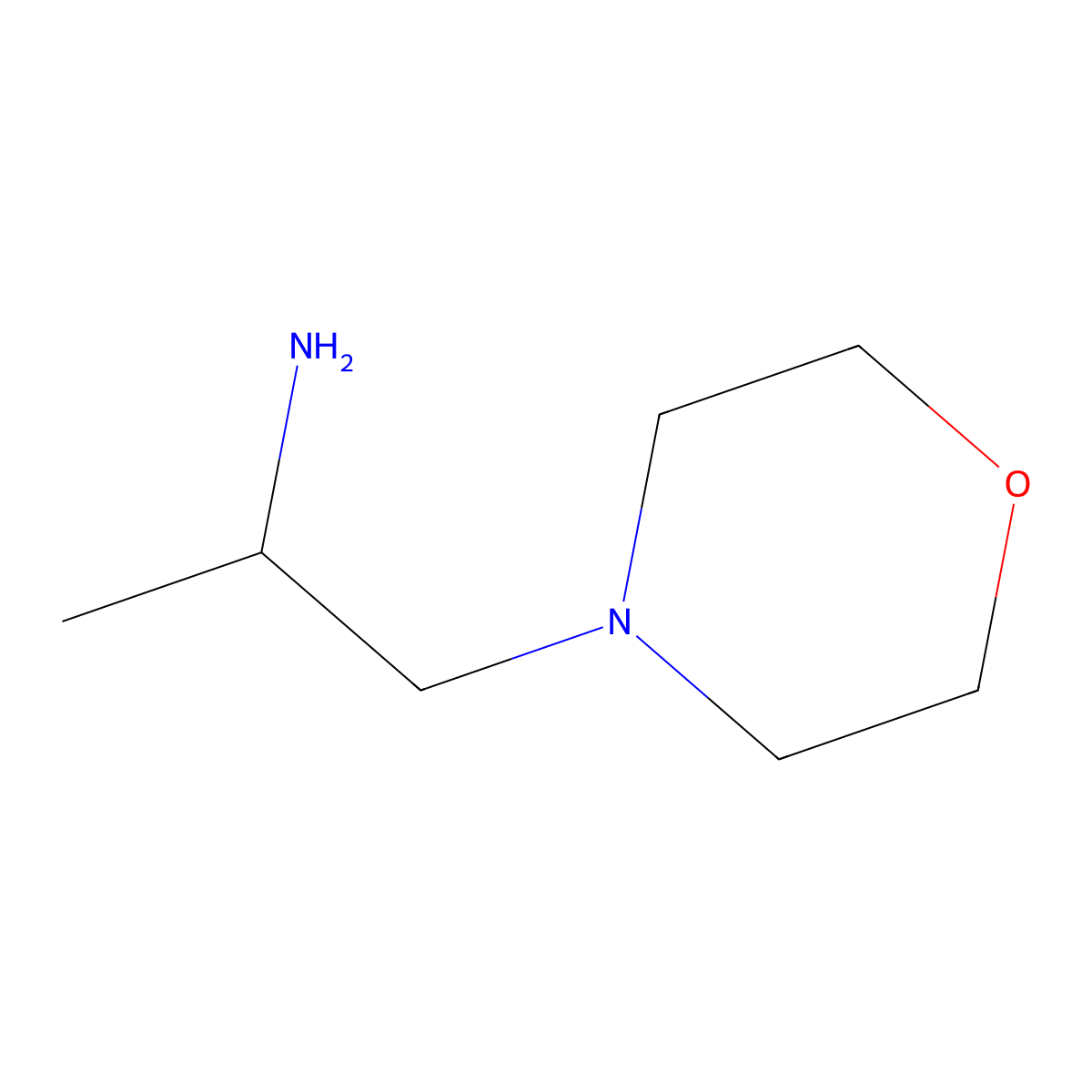 4-Morpholineethanamine, alpha-methyl- molecular structure, CAS 50998-05-5