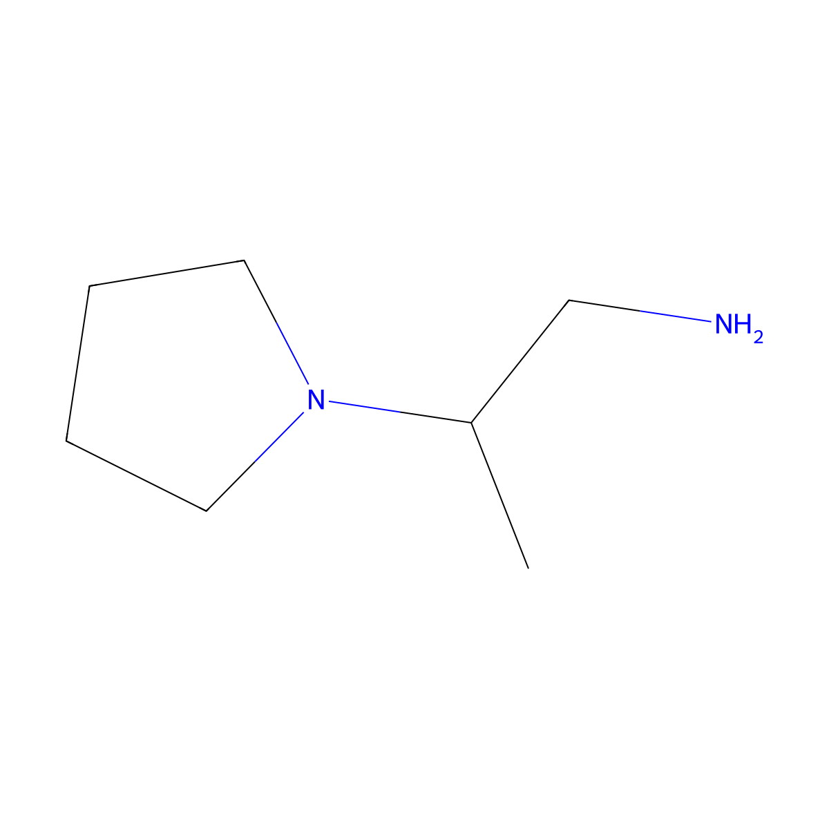 2-(Pyrrolidin-1-yl)propan-1-amine molecular structure, CAS 50998-07-7