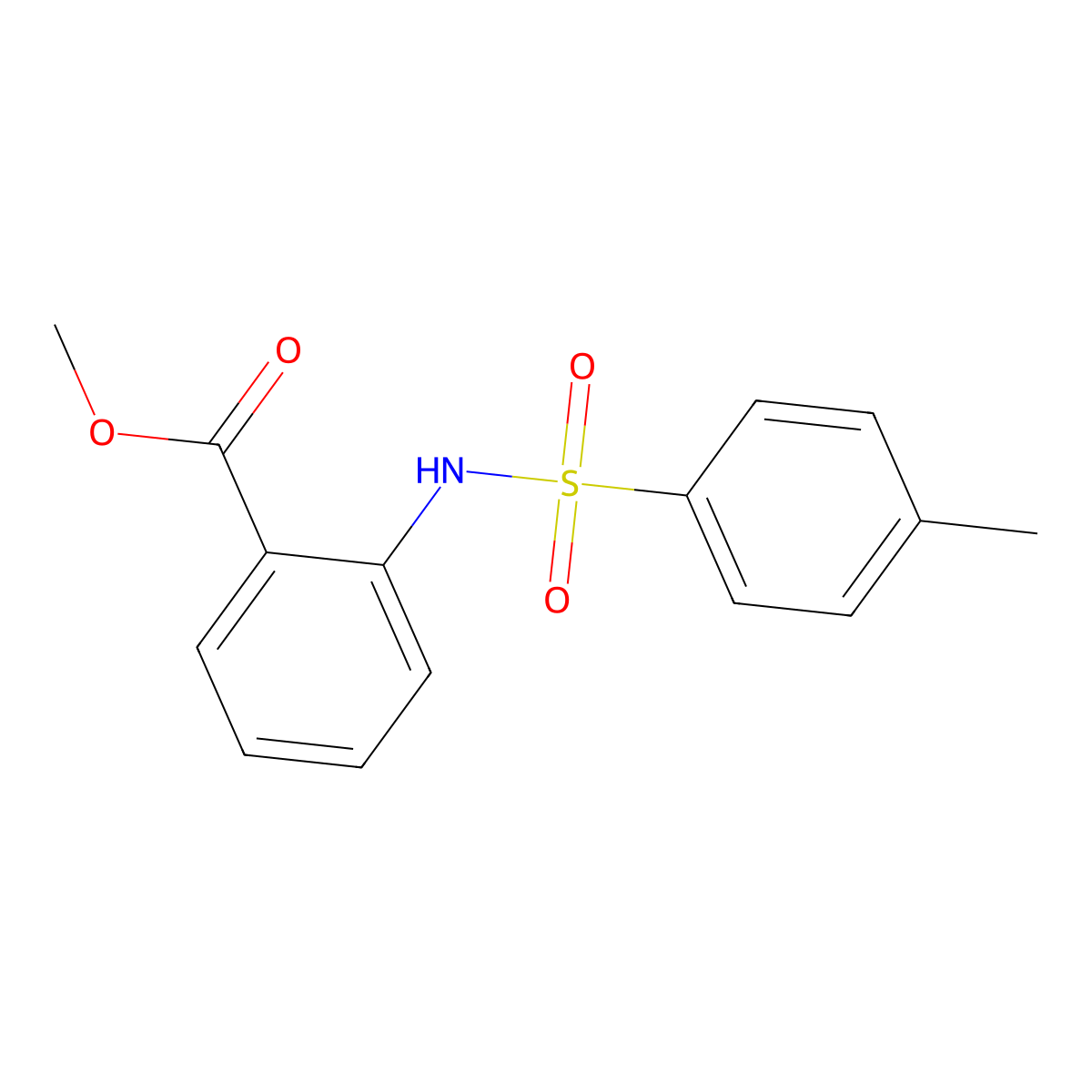 2-(Toluene-4-sulfonylamino)-benzoic acid methyl ester molecular structure, CAS 50998-74-8