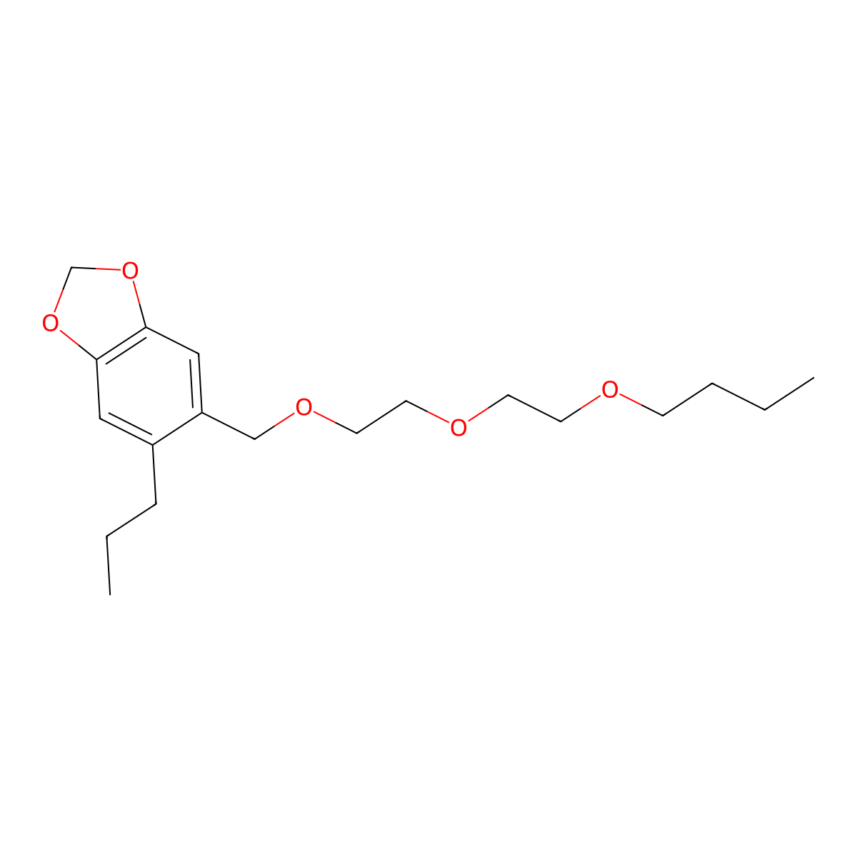 Piperonyl Butoxide molecular structure, CAS 51-03-6