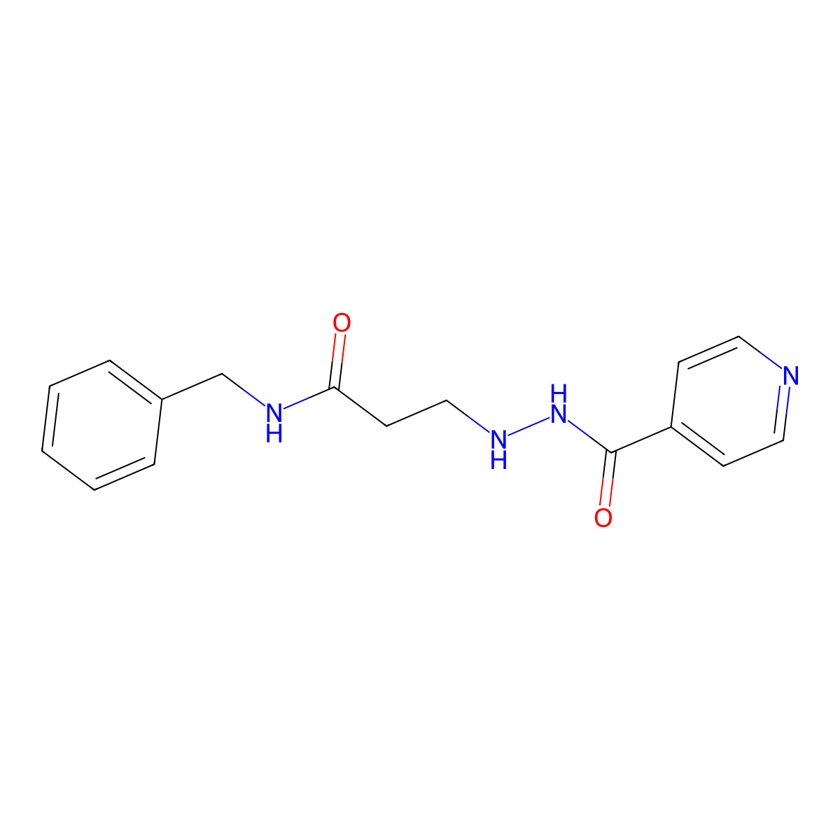 Nialamide molecular structure, CAS 51-12-7