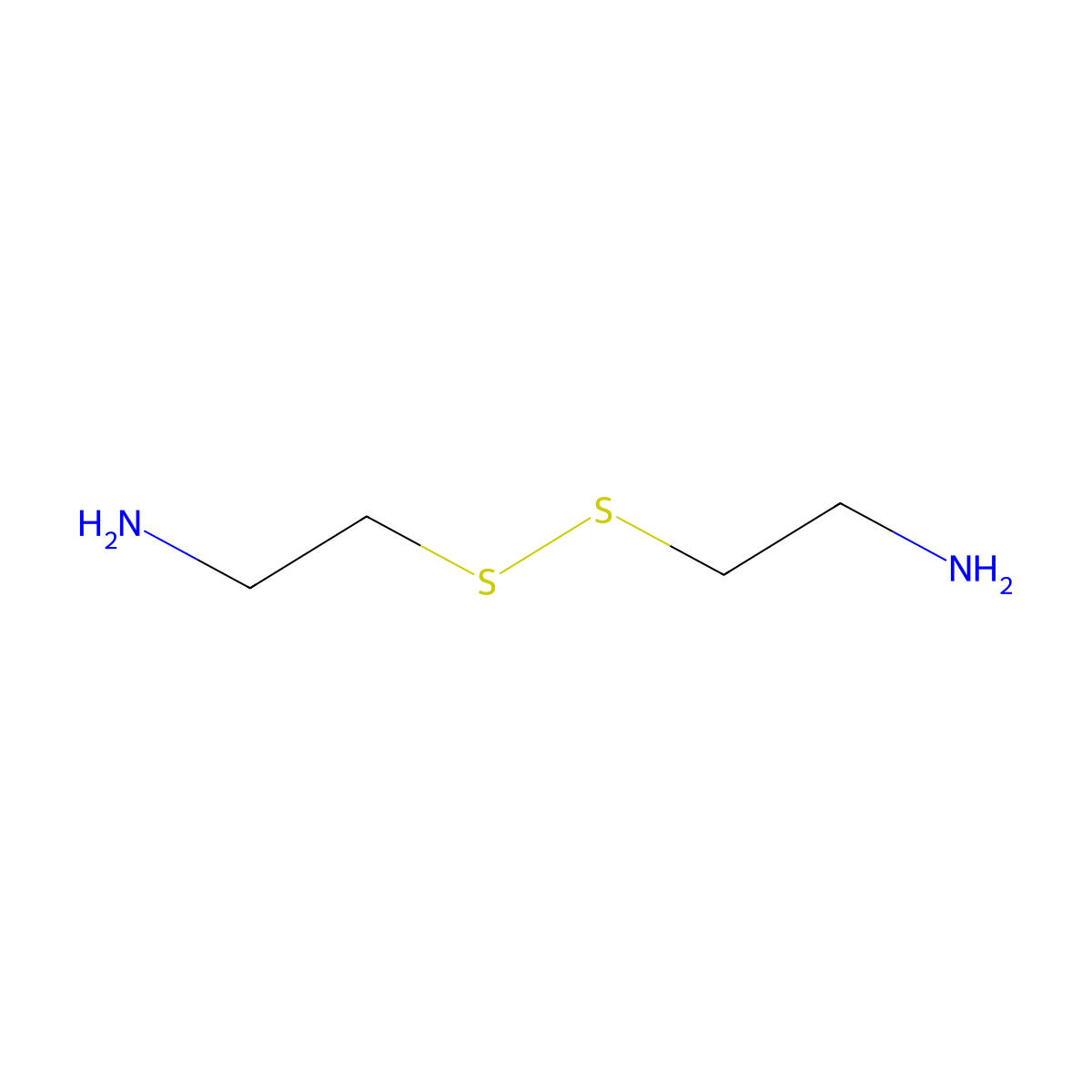 Cystamine molecular structure, CAS 51-85-4