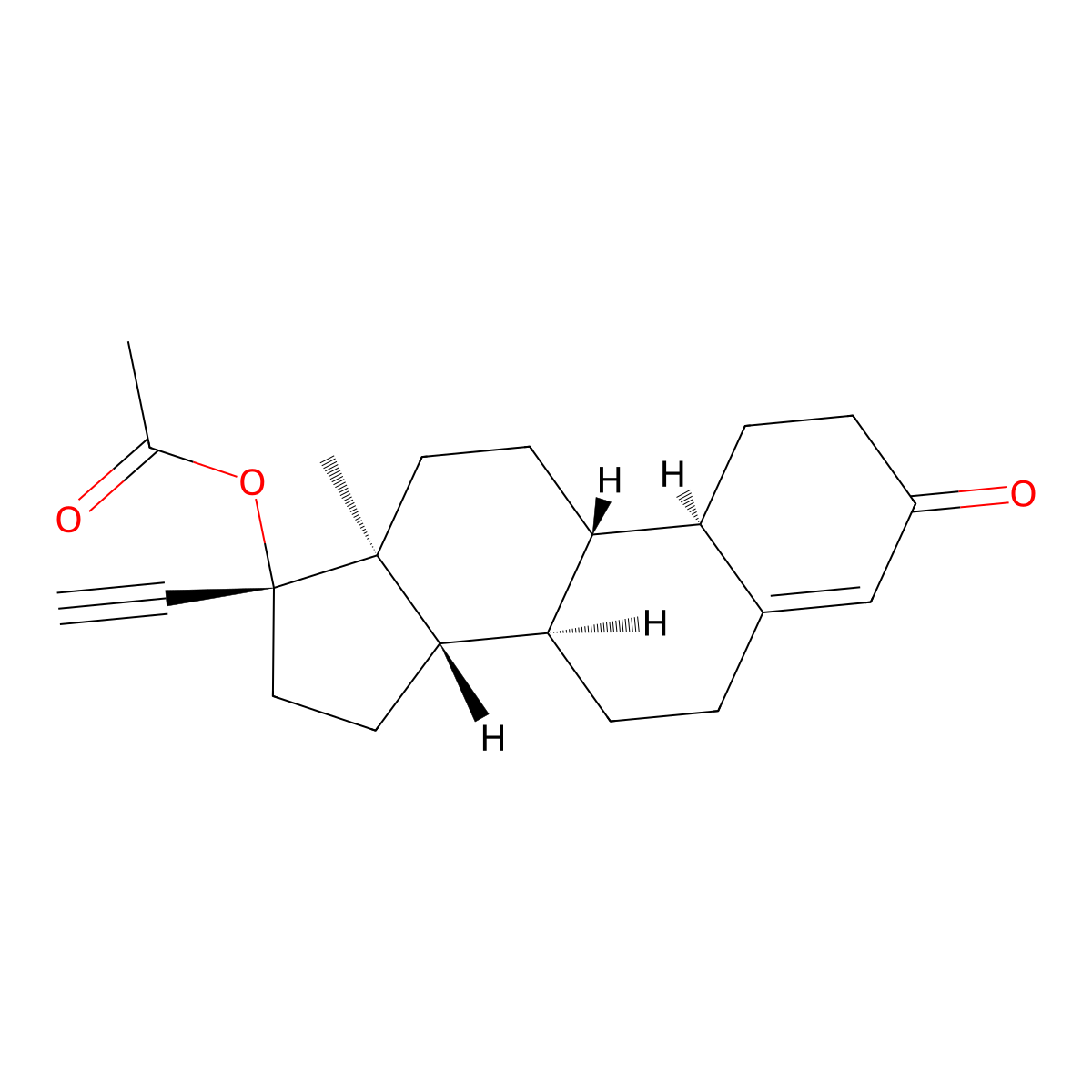 Norethisterone Acetate molecular structure, CAS 51-98-9