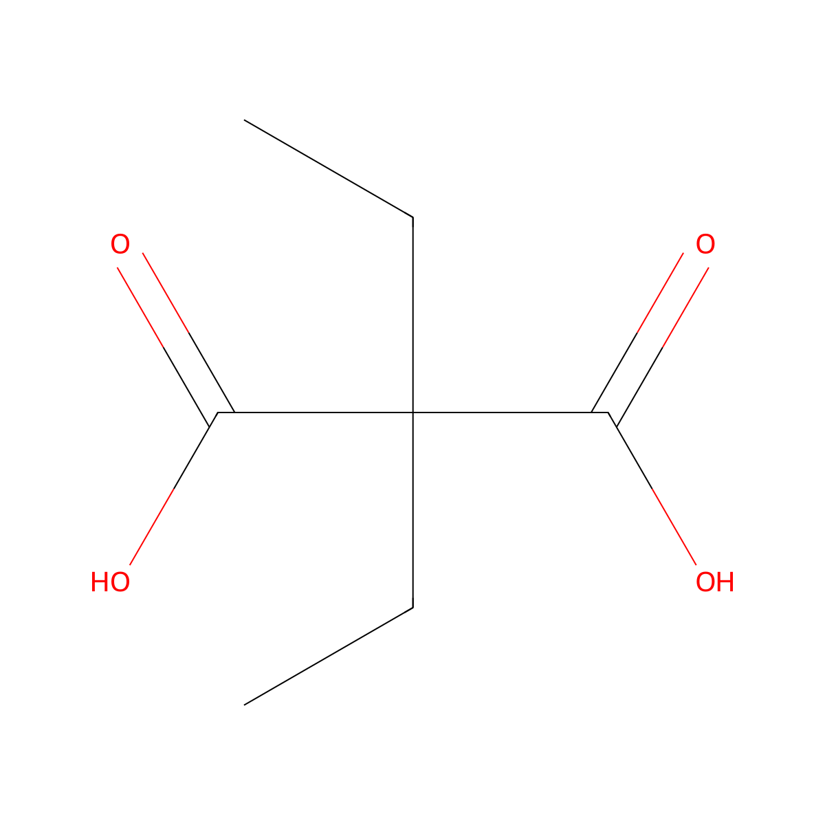 Malonic acid, diethyl- molecular structure, CAS 510-20-3