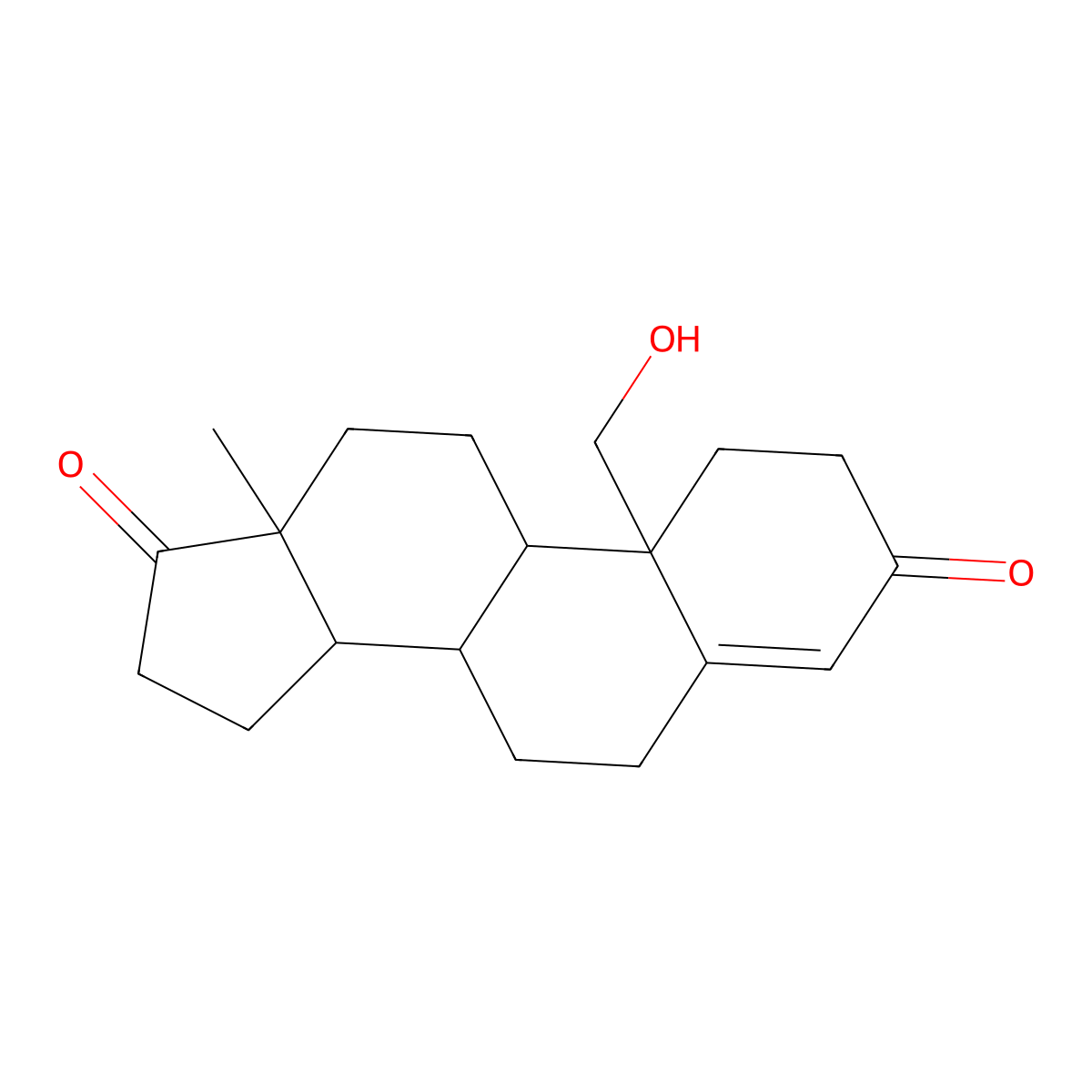 19-Hydroxyandrostenedione molecular structure, CAS 510-64-5