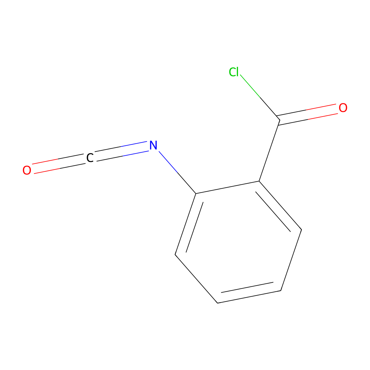 2-Isocyanatobenzoyl chloride molecular structure, CAS 5100-23-2
