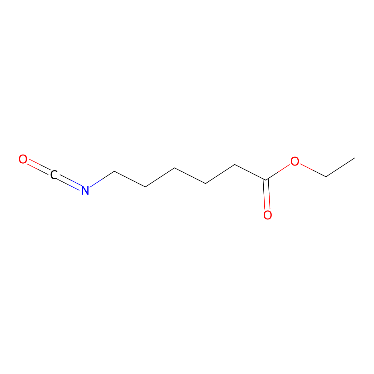 Ethyl 6-isocyanatohexanoate molecular structure, CAS 5100-36-7
