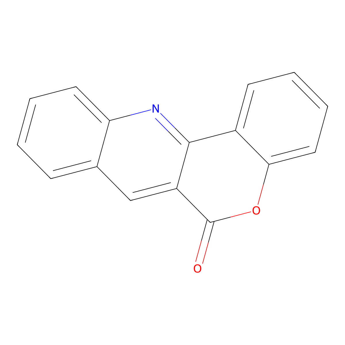 6H-[1]Benzopyrano[4,3-b]quinolin-6-one molecular structure, CAS 5100-81-2