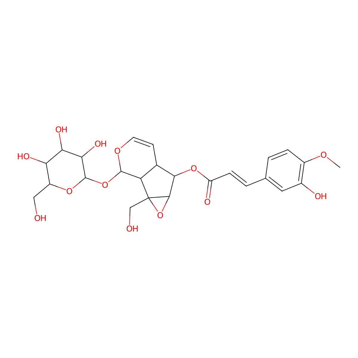 Minecoside molecular structure, CAS 51005-44-8