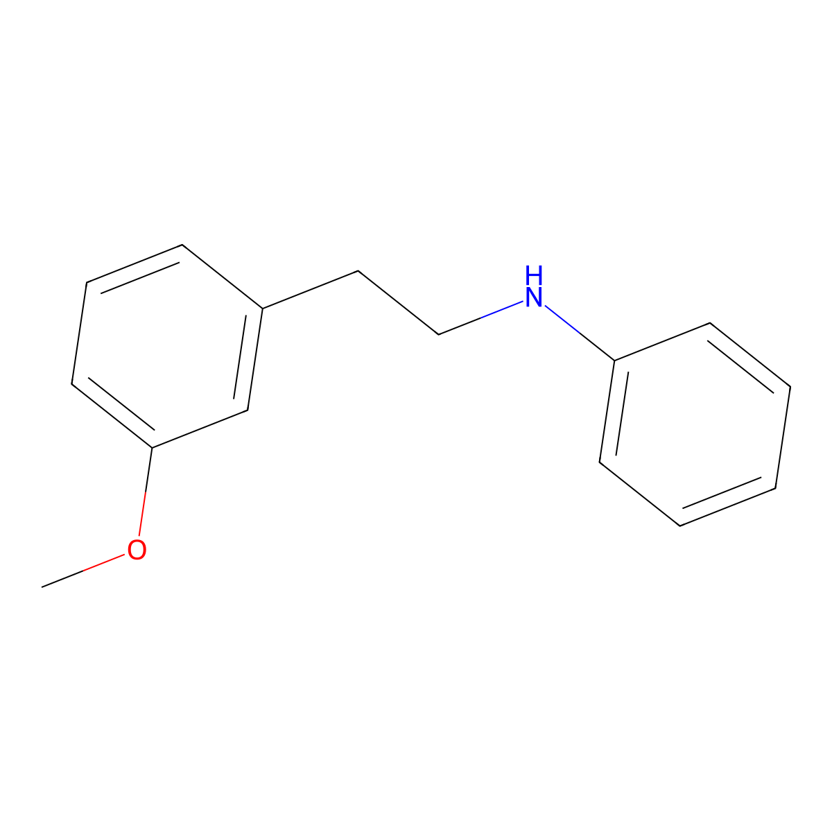 N-(3-Methoxyphenethyl)aniline molecular structure, CAS 51009-27-9