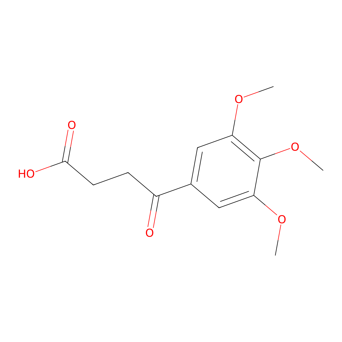 4-Oxo-4-(3,4,5-trimethoxyphenyl)butanoic acid molecular structure, CAS 5101-00-8