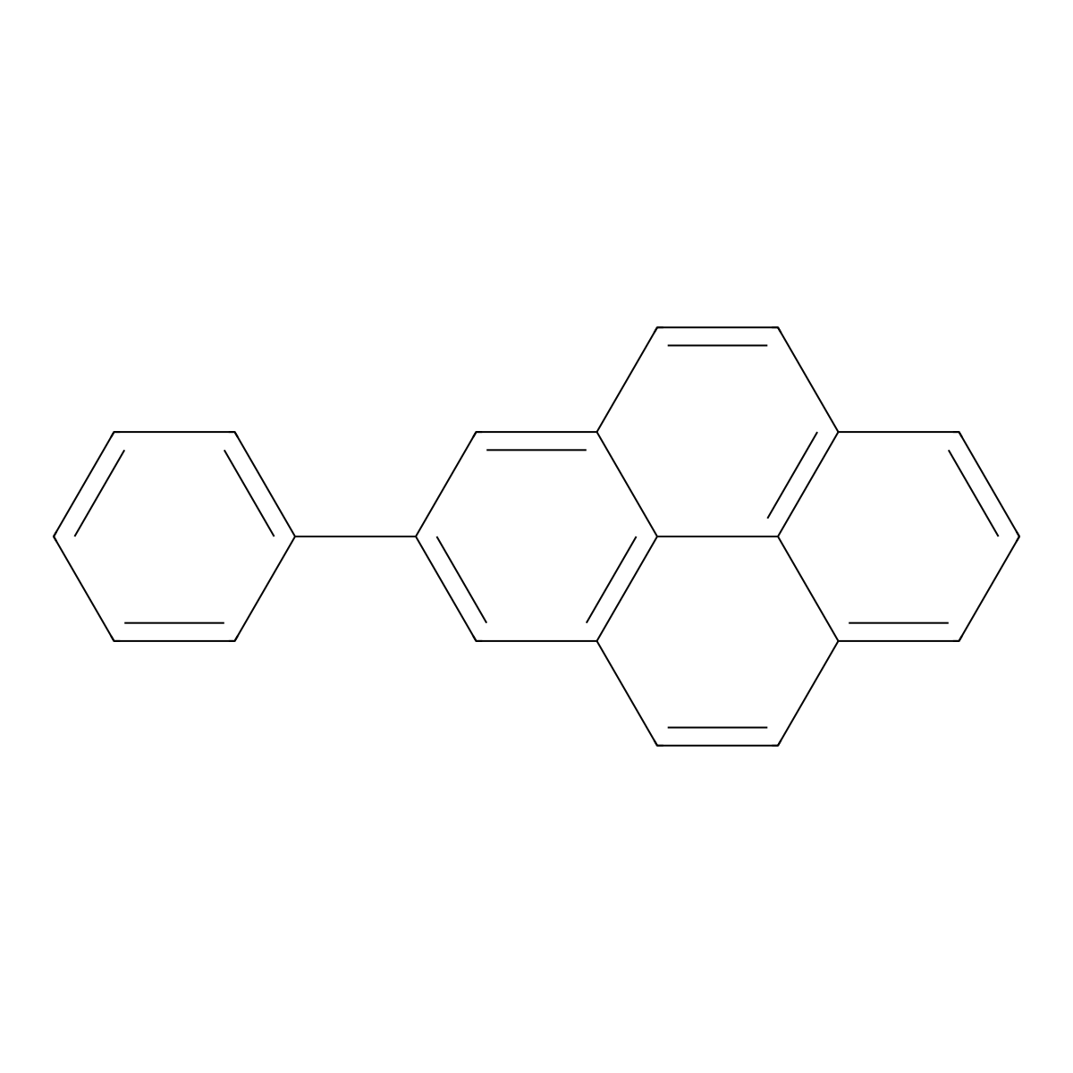 2-Phenylpyrene molecular structure, CAS 5101-28-0
