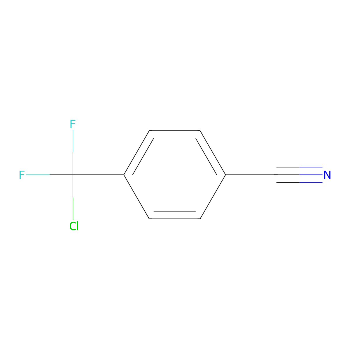 4-(Chlorodifluoromethyl)benzonitrile molecular structure, CAS 51012-21-6