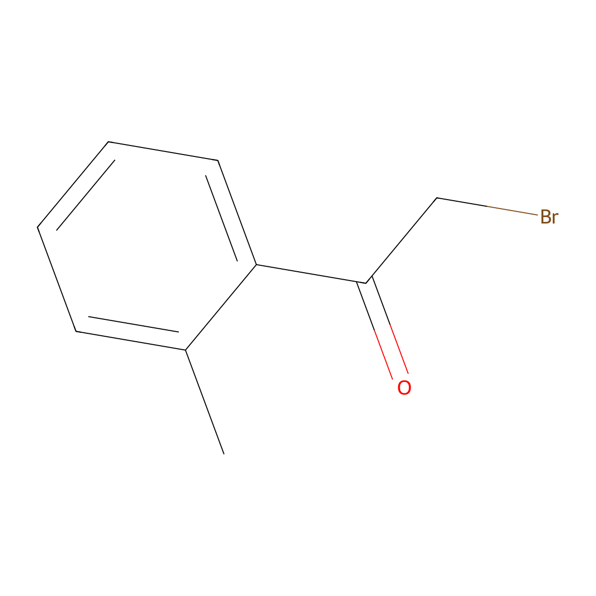 2-Bromo-2'-methylacetophenone molecular structure, CAS 51012-65-8
