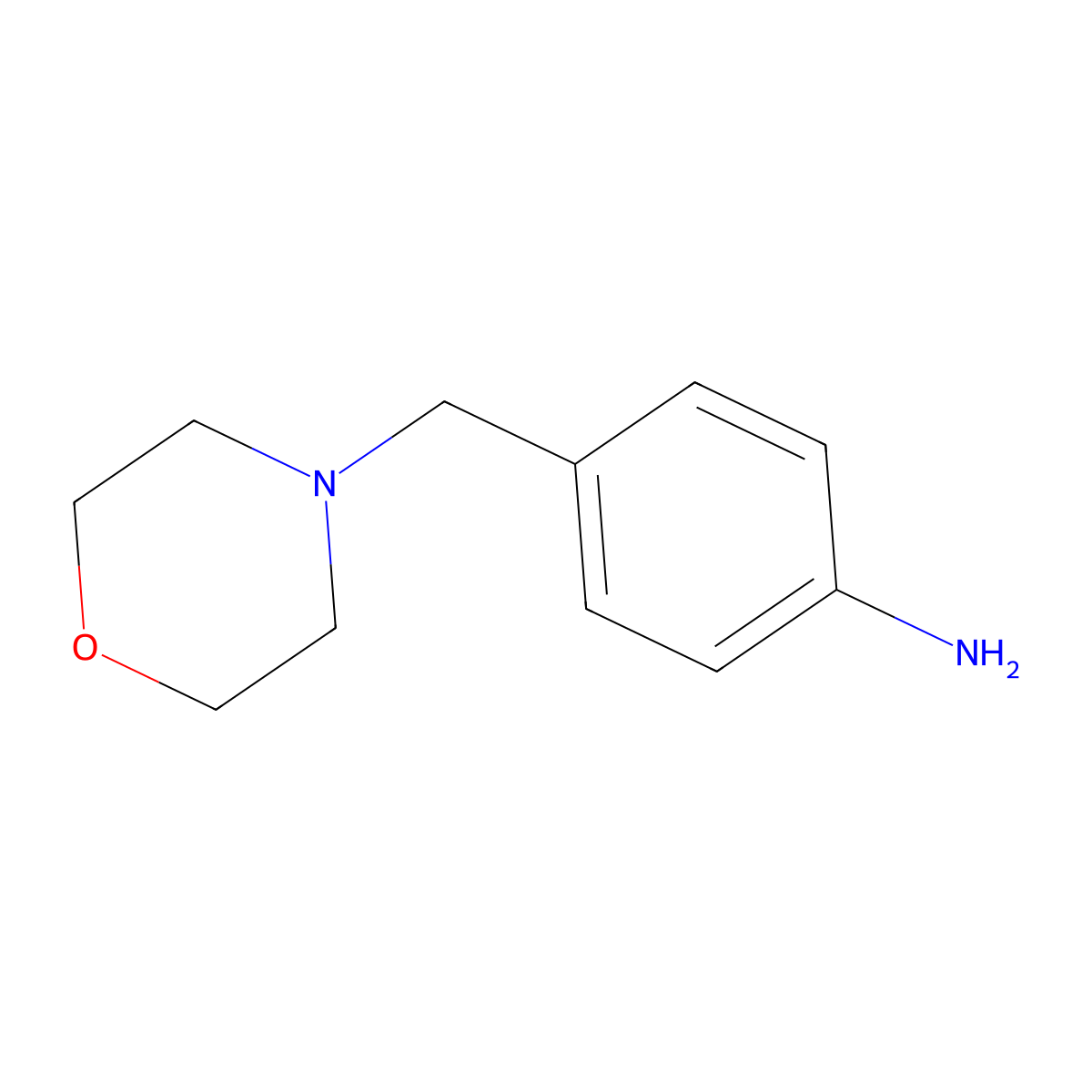 4-(Morpholinomethyl)aniline molecular structure, CAS 51013-67-3