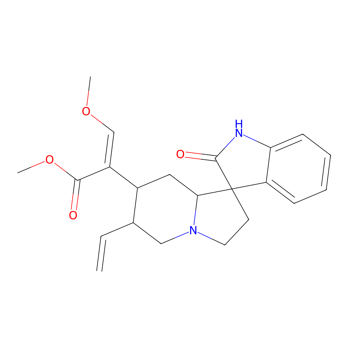 Isocorynoxeine molecular structure, CAS 51014-29-0
