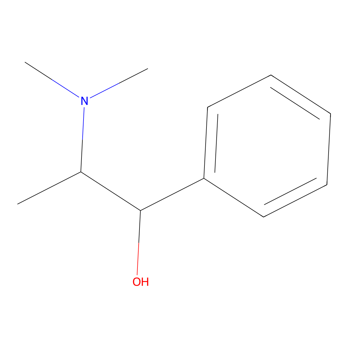 (1S,2S)-(+)-N-Methylpseudoephedrine molecular structure, CAS 51018-28-1