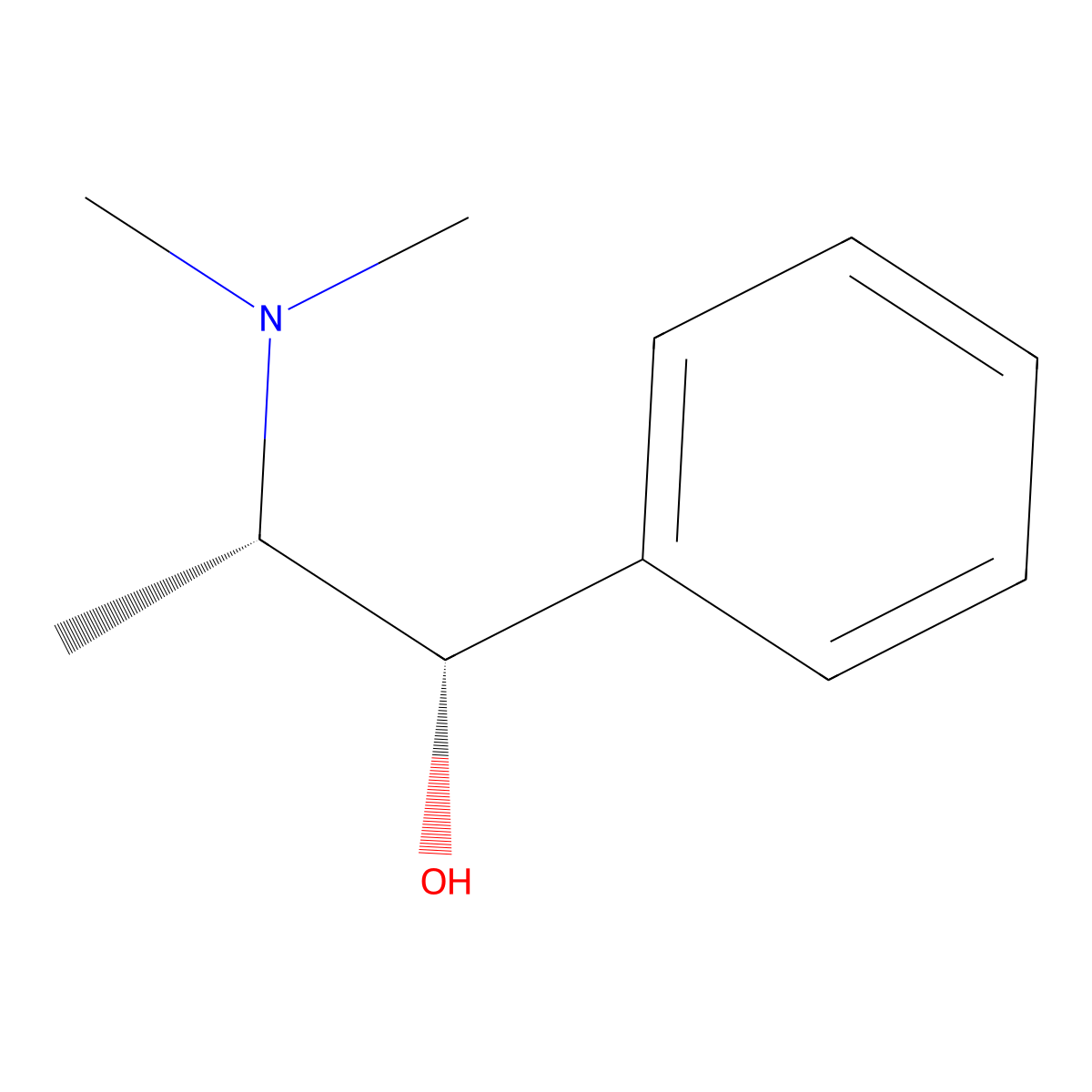 (1S,2S)-(+)-N-Methylpseudoephedrine molecular structure, CAS 51018-28-1
