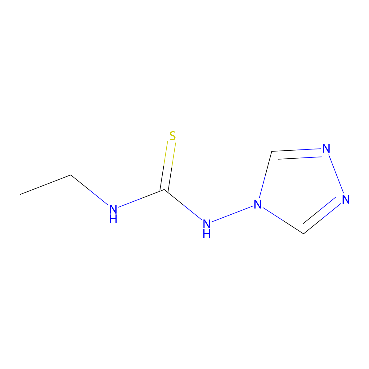 N-ethyl-N'-(4H-1,2,4-triazol-4-yl)thiourea molecular structure, CAS 5102-45-4
