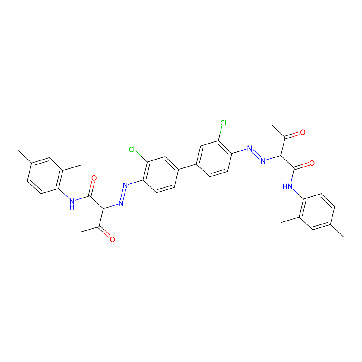 Diarylide Yellow molecular structure, CAS 5102-83-0