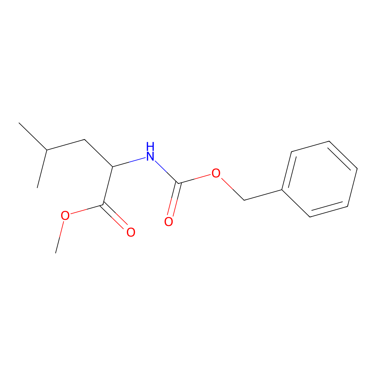 (S)-Methyl 2-(((benzyloxy)carbonyl)amino)-4-methylpentanoate molecular structure, CAS 51021-87-5