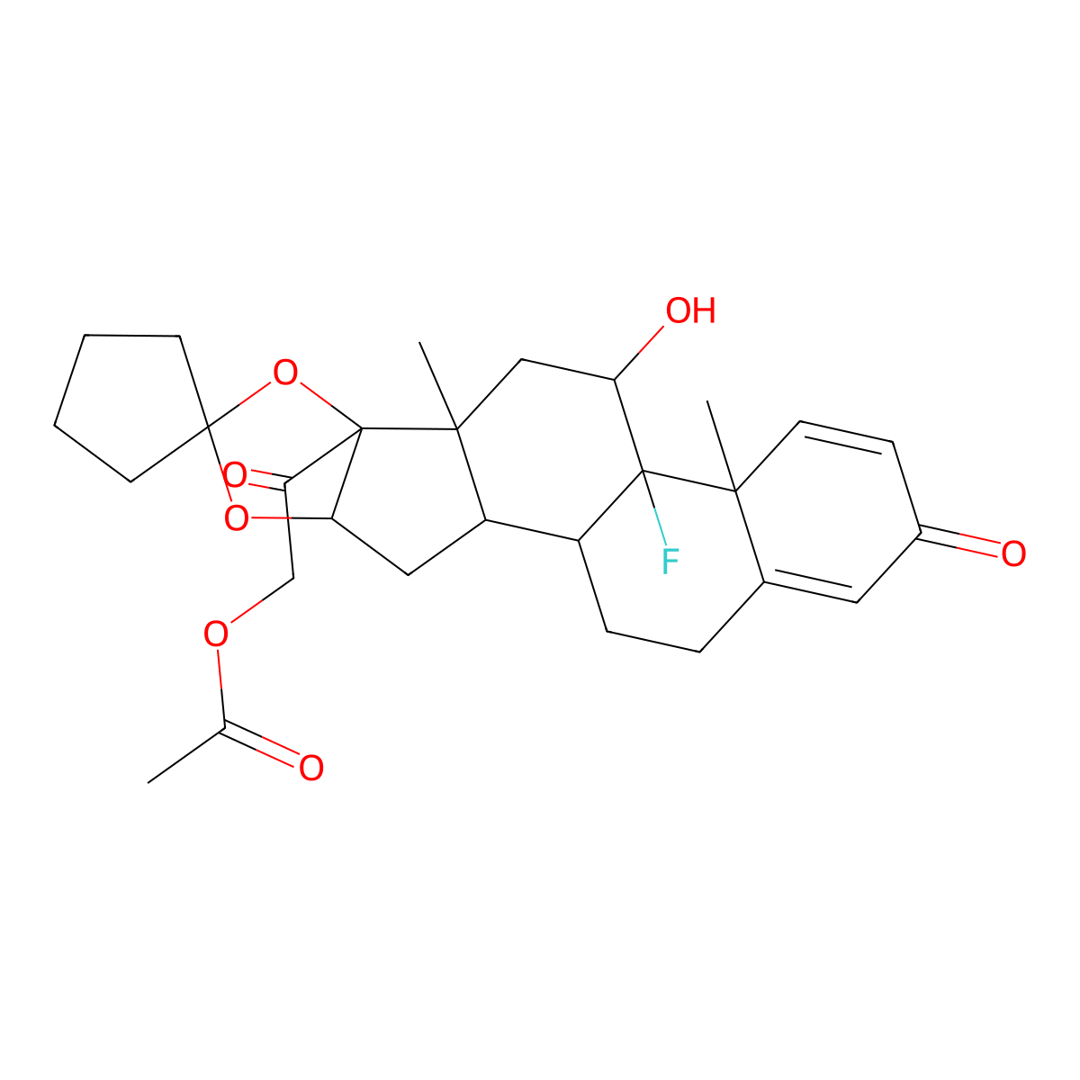 Amcinonide molecular structure, CAS 51022-69-6