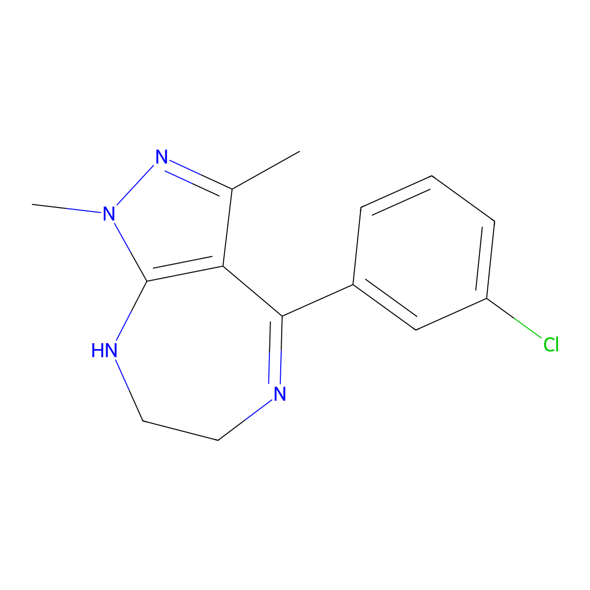 Zometapine molecular structure, CAS 51022-73-2