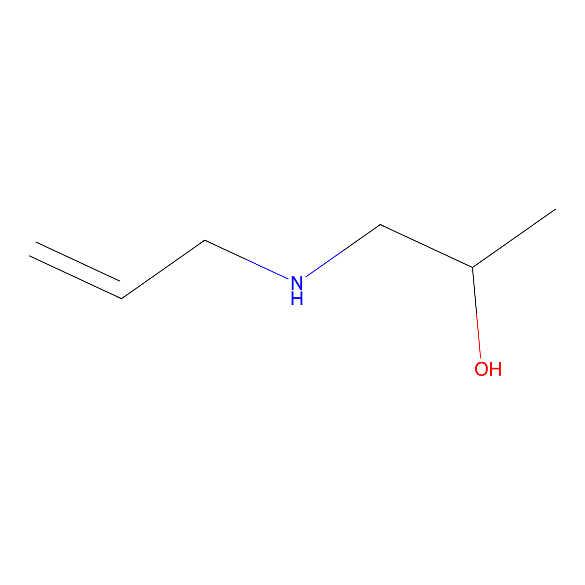 2-Propanol, 1-(2-propenylamino)- molecular structure, CAS 51024-09-0