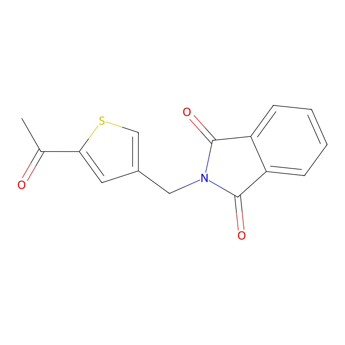 2-[(5-Acetylthiophen-3-yl)methyl]-1h-isoindole-1,3(2h)-dione molecular structure, CAS 5103-83-3