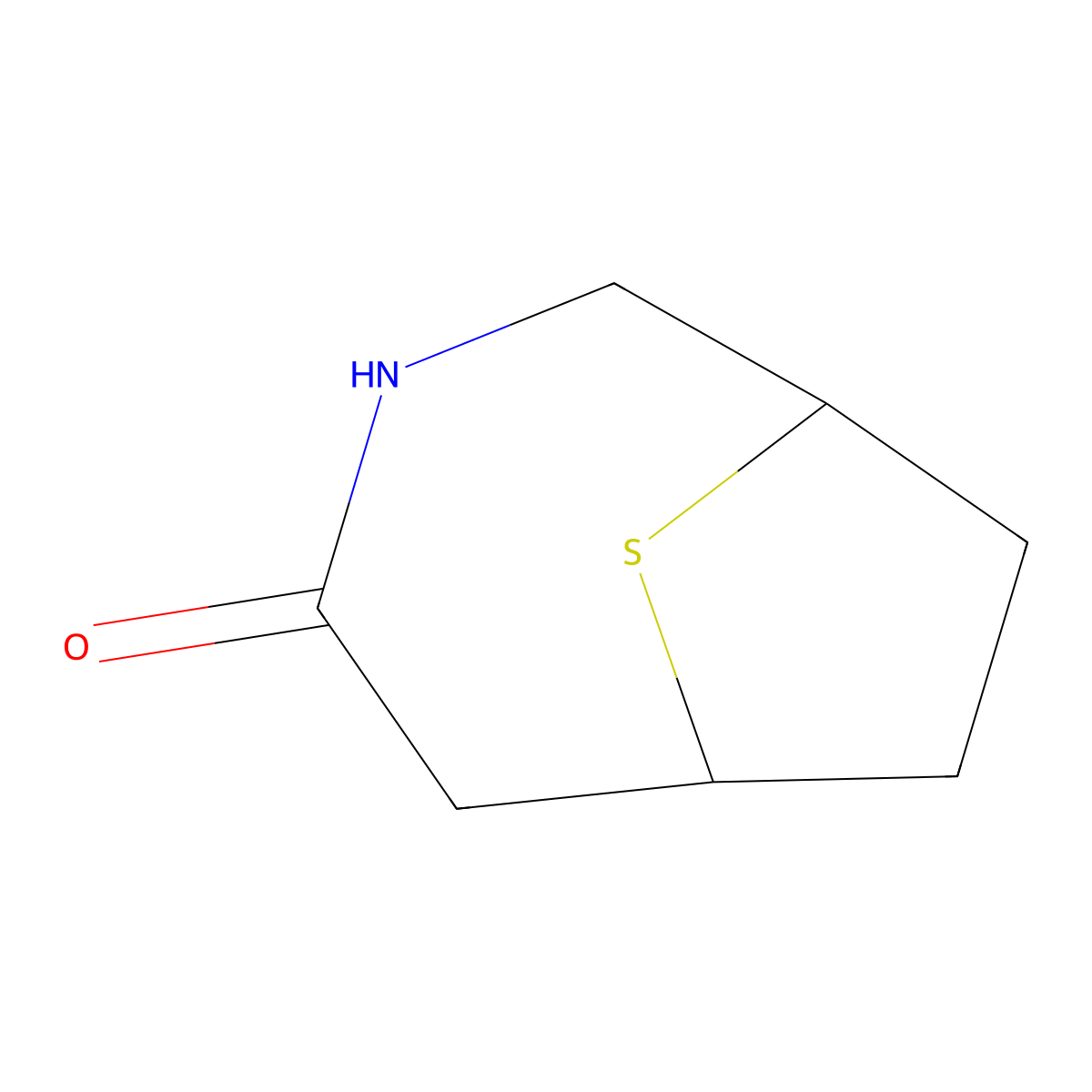 9-Thia-3-azabicyclo[4.2.1]nonan-4-one molecular structure, CAS 51030-34-3