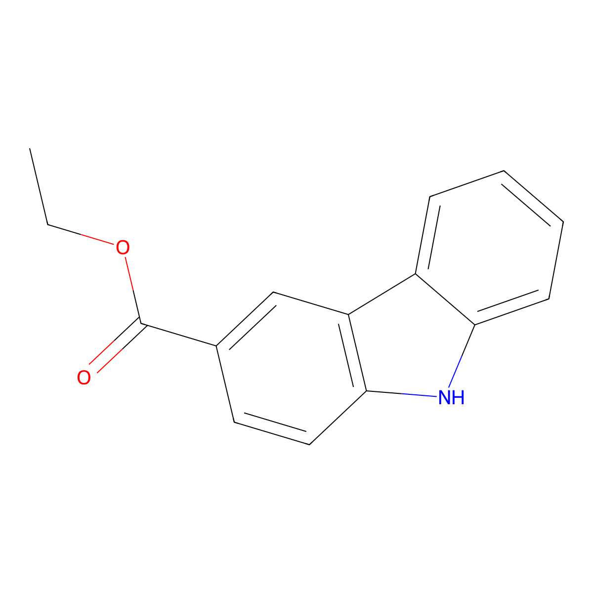 ethyl 9H-carbazole-3-carboxylate molecular structure, CAS 51035-14-4