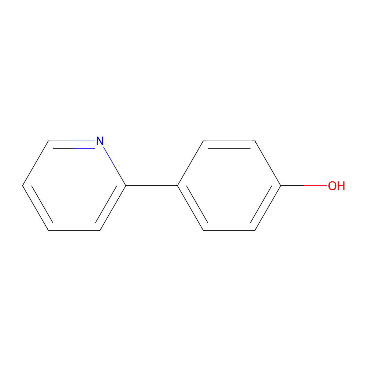 4-(Pyridin-2-yl)phenol molecular structure, CAS 51035-40-6