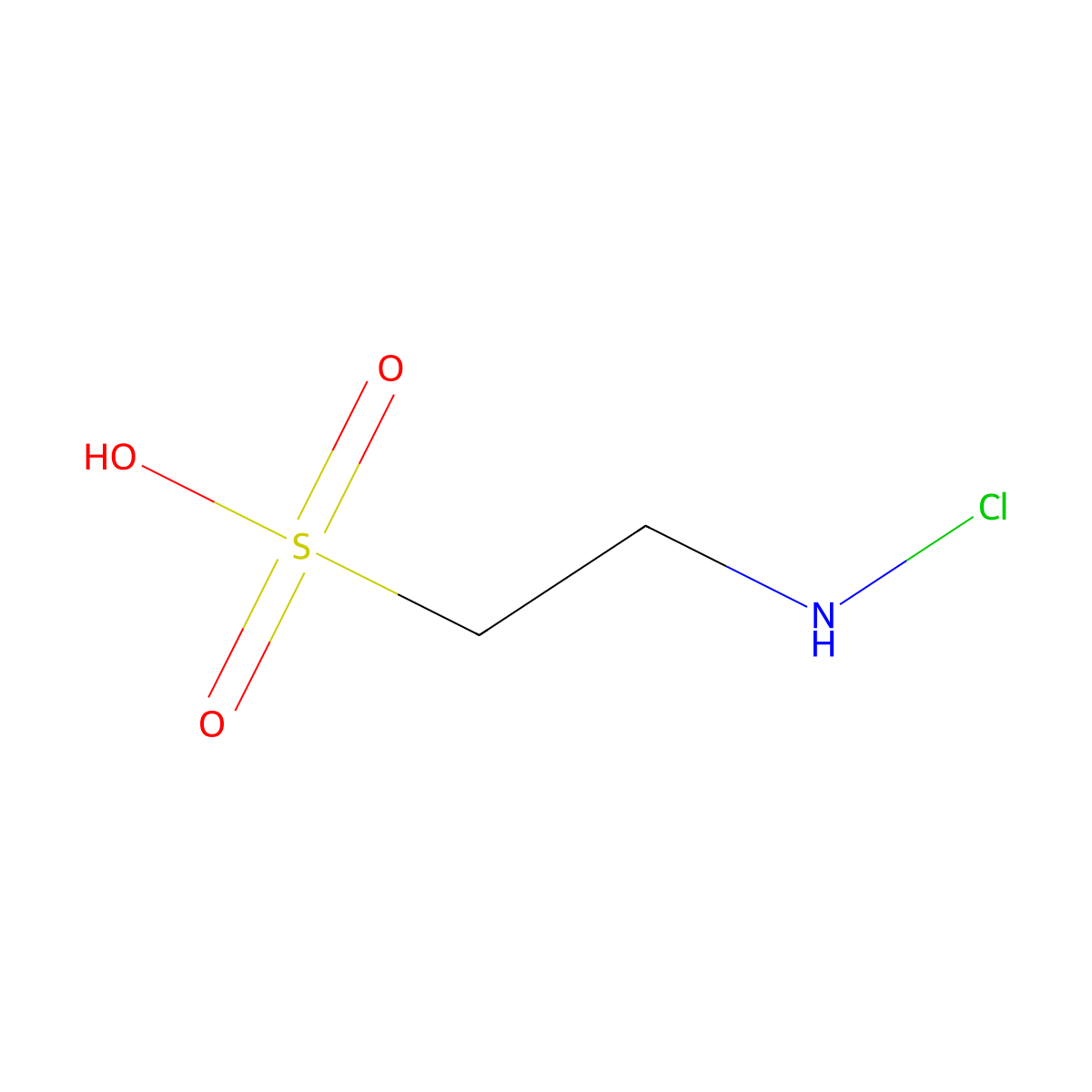 N-Chlorotaurine molecular structure, CAS 51036-13-6