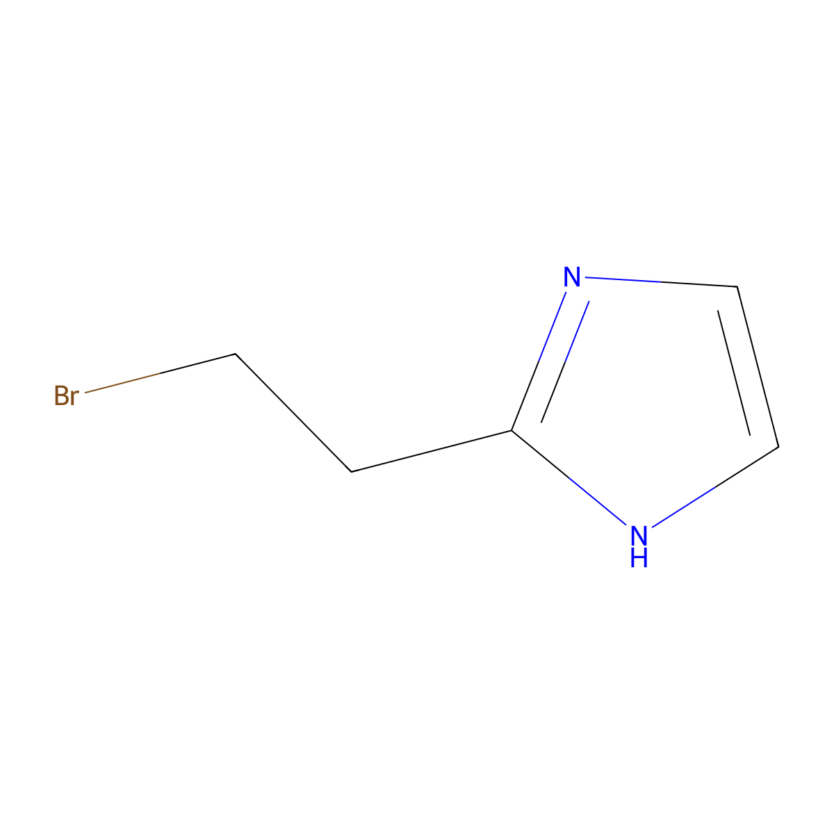 2-(2-bromoethyl)-1H-imidazole molecular structure, CAS 51036-76-1