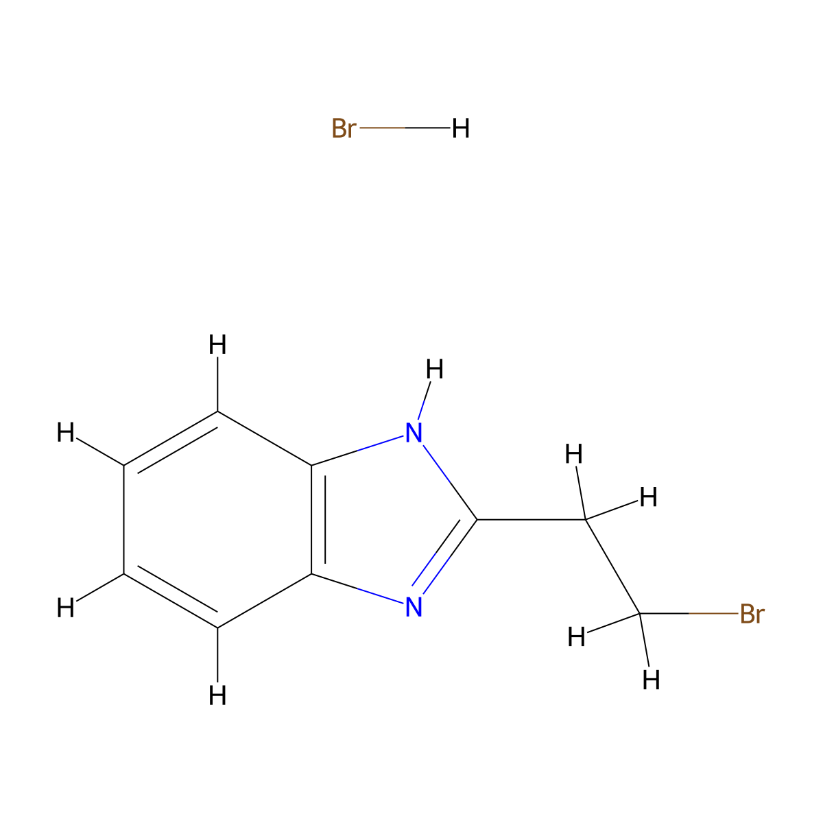 2-(2-Bromoethyl)benzimidazole Hydrobromide molecular structure, CAS 51036-77-2