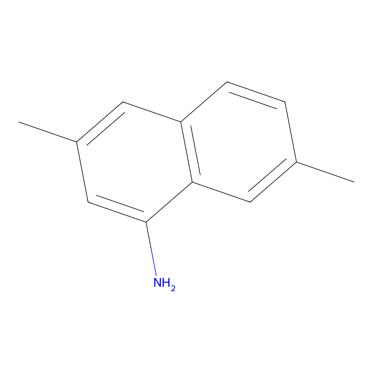 3,7-Dimethylnaphthalen-1-amine molecular structure, CAS 51037-03-7