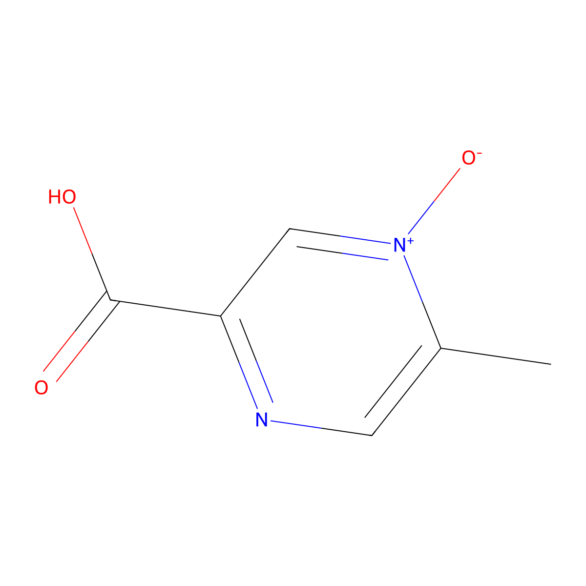 Acipimox molecular structure, CAS 51037-30-0