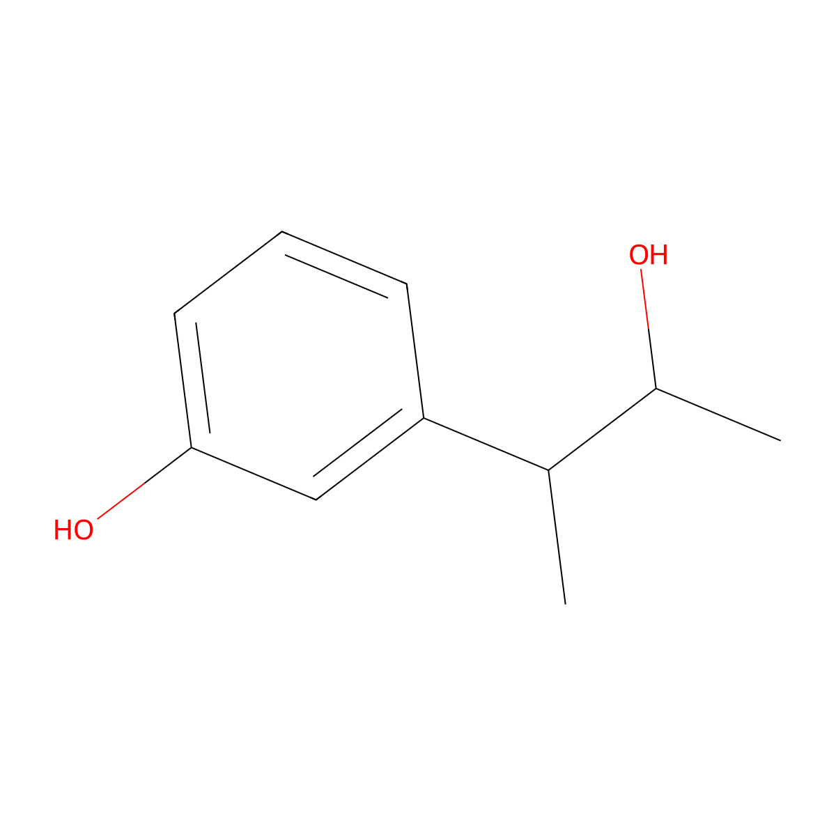 3-(3-Hydroxybutan-2-YL)phenol molecular structure, CAS 51038-65-4