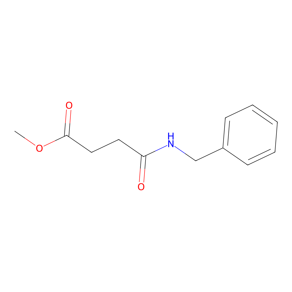 Methyl 4-(benzylamino)-4-oxobutanoate molecular structure, CAS 5104-87-0