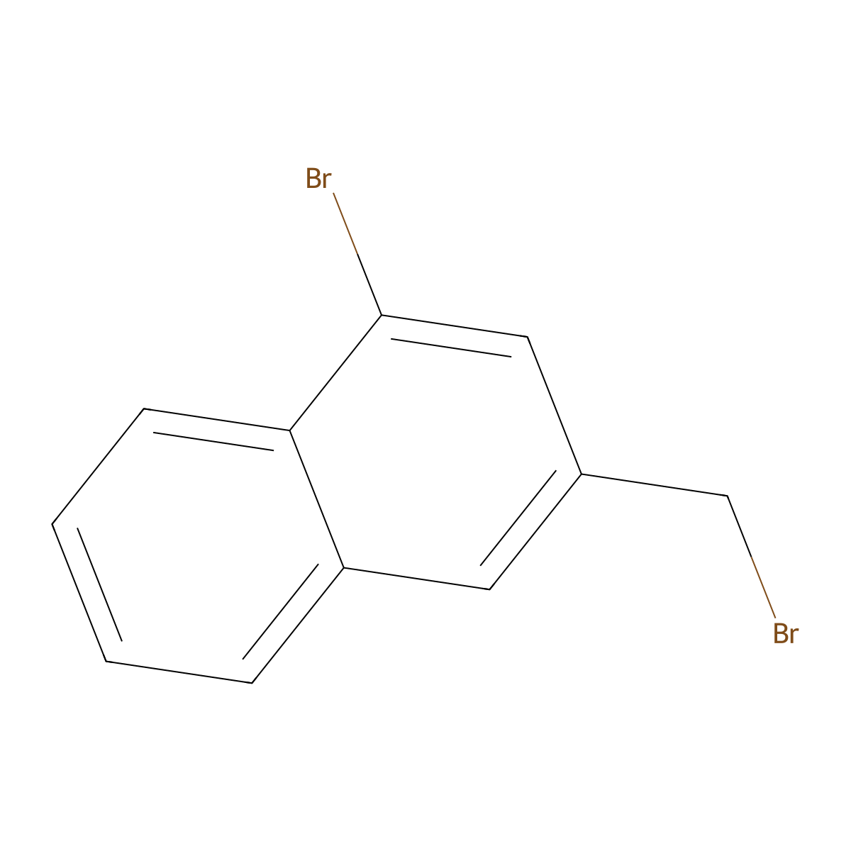 1-Bromo-3-(bromomethyl)naphthalene molecular structure, CAS 51042-37-6