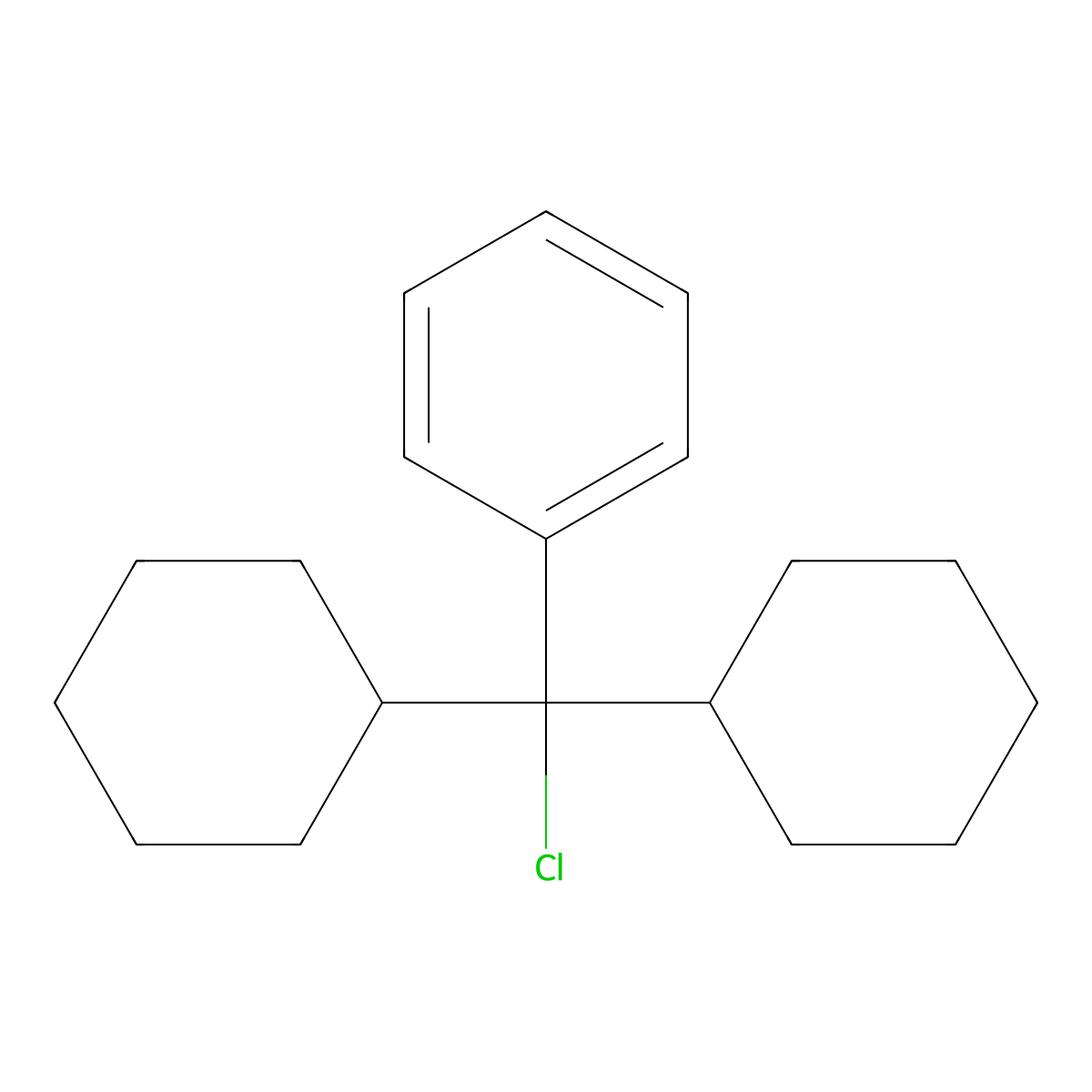 [Chloro(dicyclohexyl)methyl]benzene molecular structure, CAS 51046-32-3