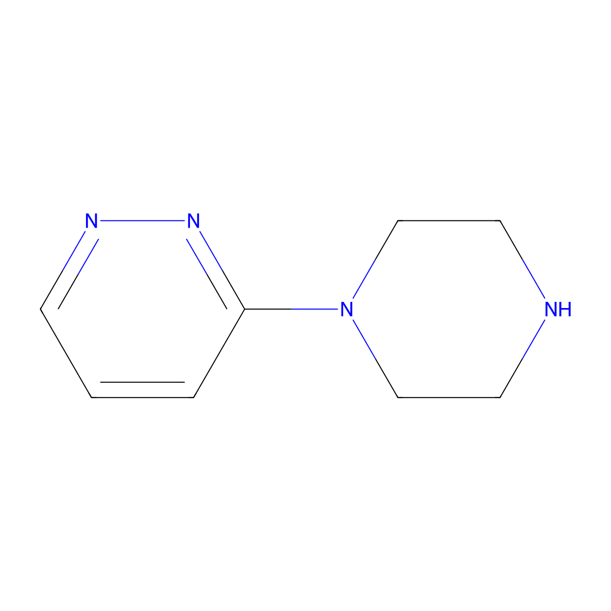 3-(Piperazin-1-yl)pyridazine molecular structure, CAS 51047-56-4