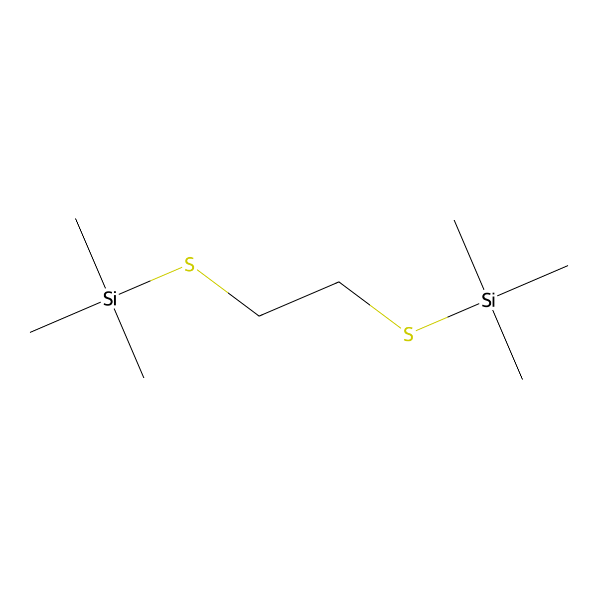 2,2,7,7-Tetramethyl-3,6-dithia-2,7-disilaoctane molecular structure, CAS 51048-29-4