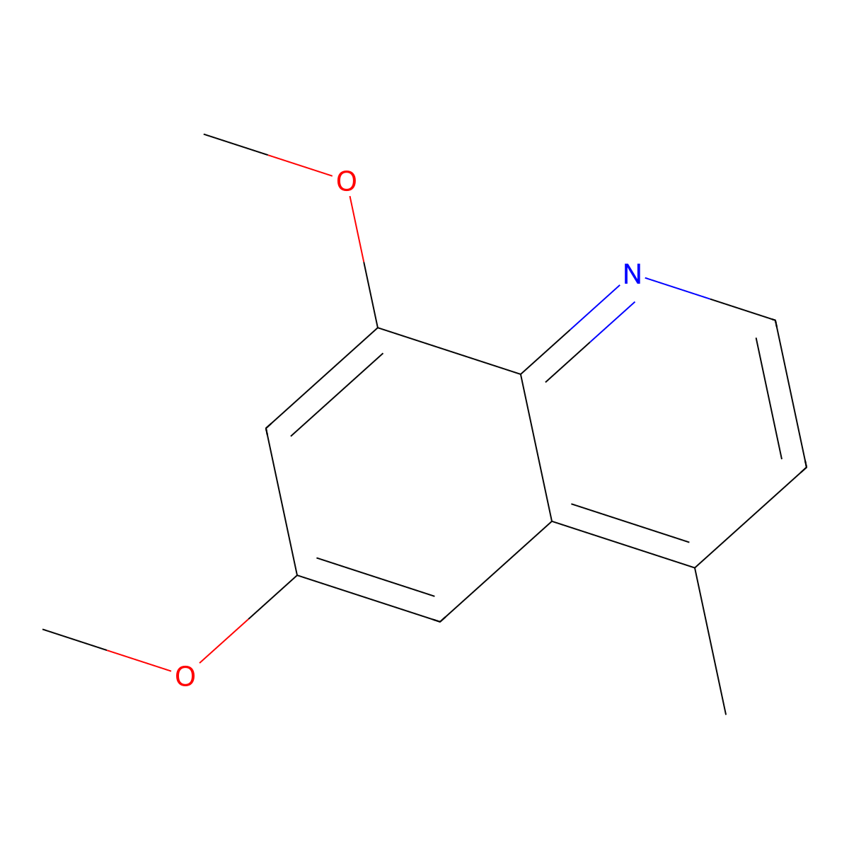 6,8-Dimethoxy-4-methylquinoline molecular structure, CAS 51049-14-0