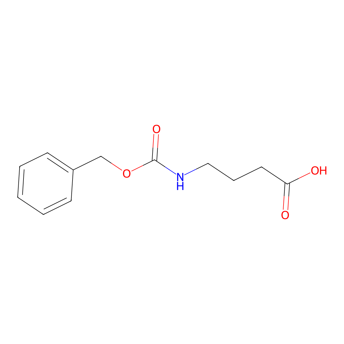 4-(((Benzyloxy)carbonyl)amino)butanoic acid molecular structure, CAS 5105-78-2