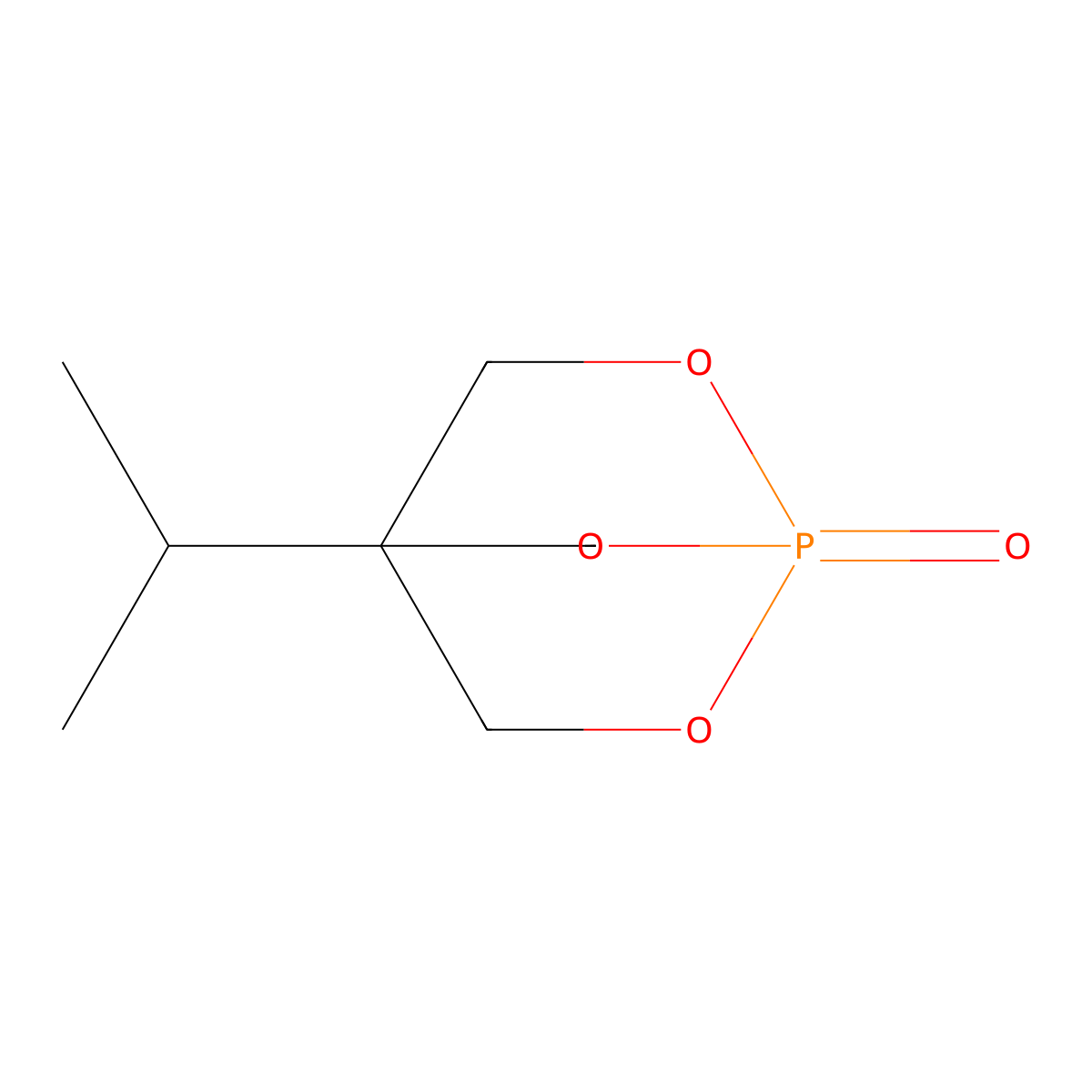 Isopropylbicyclophosphate molecular structure, CAS 51052-72-3