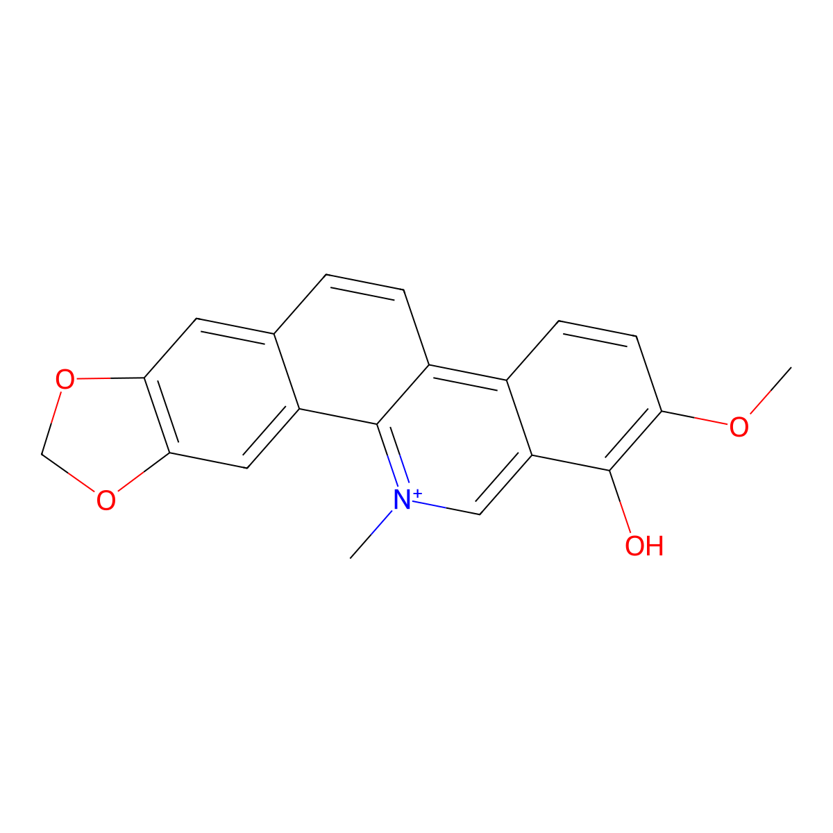 Fagaridine molecular structure, CAS 51059-64-4