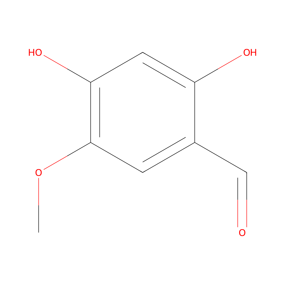 2,4-Dihydroxy-5-methoxybenzaldehyde molecular structure, CAS 51061-83-7