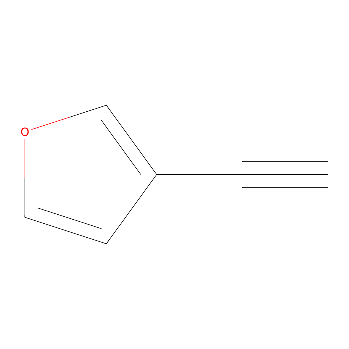 3-Ethynylfuran molecular structure, CAS 51061-85-9